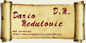 Dario Medulović vizit kartica